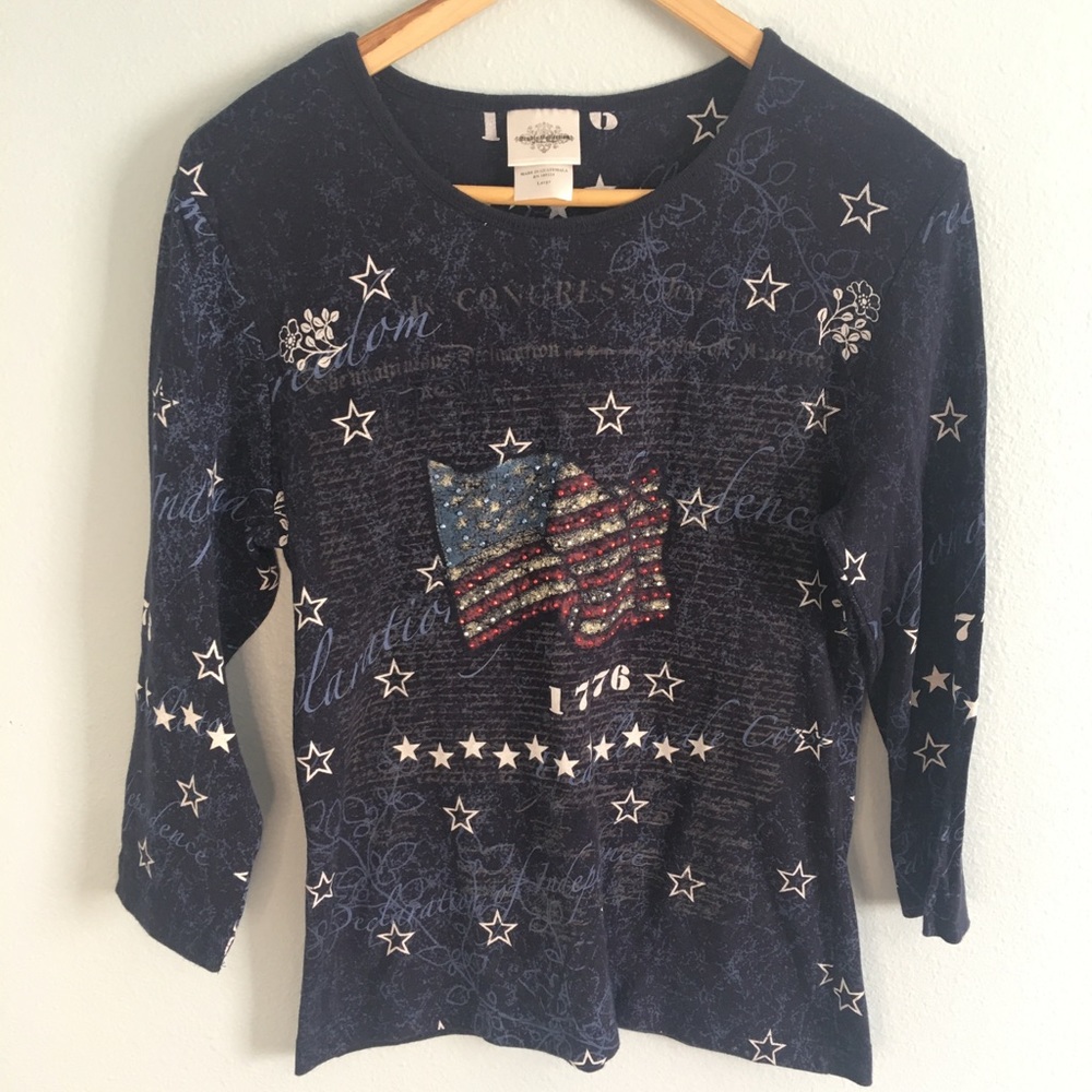 Declaration of Independence Casual Top Size L